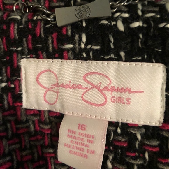 Multi colored (dark pink, gray, black,white) coat - Picture 2 of 4